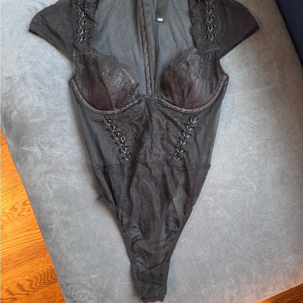 Victorias Secret Lace Corset Bodysuit